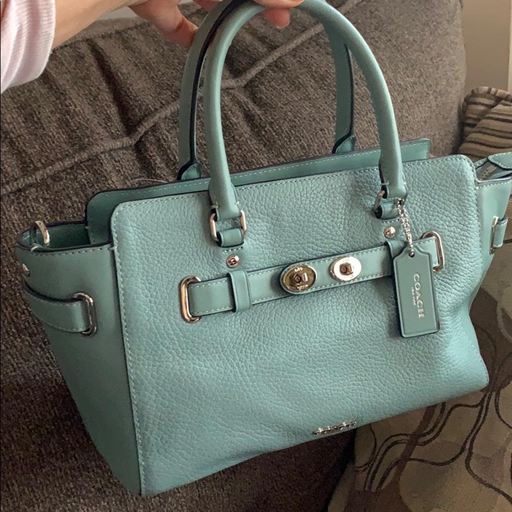 SOLD⛔️Authentic Coach pebbled leather Crosby/Satchel 🌿 - Picture 8 of 9